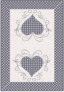 4sleep Tablecloth/spreaders, heart beige - Tablecloth