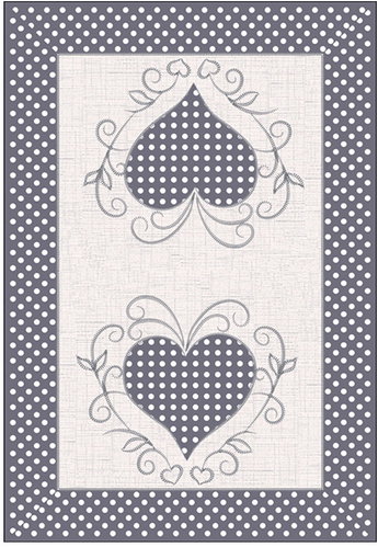 4sleep Tablecloth/spreaders, heart beige - Tablecloth - Main image