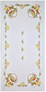 4sleep Velikonoční ubrus 150 × 40 cm - Kuřátka a košíček - Runner