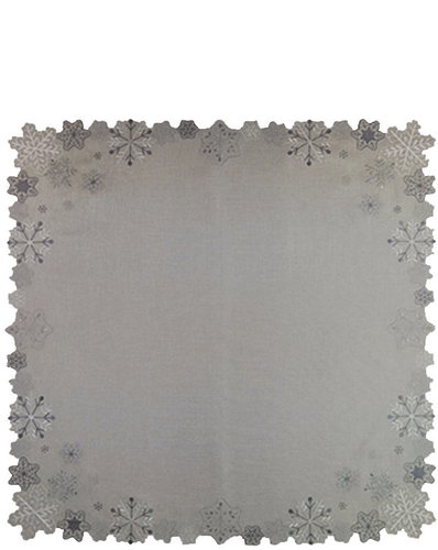 4sleep Christmas tablecloth flakes grey 30 × 45 cm - Tablecloth - Main image
