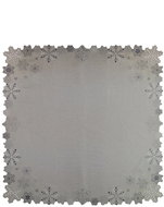 4sleep Christmas tablecloth flakes grey 85 × 85 cm - Tablecloth