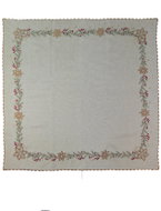 4sleep Christmas tablecloth twigs and snowflakes brown 35 × 35 cm - Tablecloth