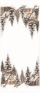 4sleep Christmas tablecloth landscape cream 35 × 35 cm - Tablecloth