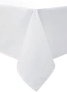 4sleep Teflon tablecloth plain 100 × 120 cm, white - Tablecloth