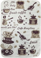 4sleep 40 × 60 cm, Coffee Brazilská káva - Microfiber Cloth