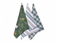 Forbyt Vánoční bavlněné utěrky Stromky 45 × 70 cm, 3 ks - Kitchen Towel