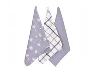 Forbyt Kuchyňské bavlněné utěrky Pampelišky 45 × 70 cm, 3 ks - Kitchen Towel