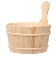 4Living Wooden sauna bucket with plastic insert 4 l - Sauna Bucket