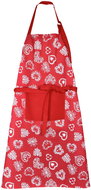 Forbyt Kitchen Christmas apron Heart on red 70 × 90 cm - Apron