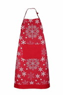 Forbyt Kitchen Christmas apron Snow red 70 × 90 cm - Apron