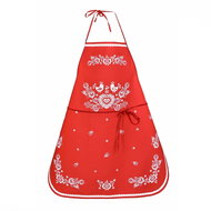 Forbyt Kitchen apron Folk backing red 64 × 76 cm - Apron