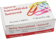 Tempus Letter clip coloured 33 mm, 100 pcs - Paper Clips