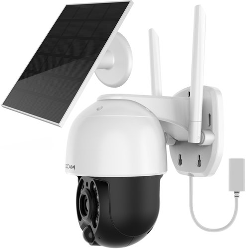 Foscam 4MP Outdoor Solar Camera, white - Überwachungskamera - Hauptbild