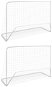 Shumee Futbalové bránky 2 ks so sieťou 182 x 61 x 122 cm oceľové biele - Futbalová bránka