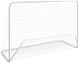 Shumee Futbalová bránka so sieťou 182 × 61 × 122 cm oceľová biela - Futbalová bránka