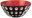 20 cm LE MURRINE Bowl, Black, White, Red