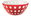 Bowl 20 cm LE MURRINE, Red, White