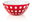Bowl 25cm LE MURRINE, Red, White