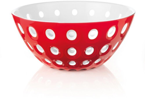 Fratelli Guzzini Bowl 25cm LE MURRINE, Red, White - Small Bowl - Main image