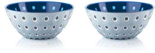 Fratelli Guzzini Bowls 12cm Set of 2 LE MURRINE, Blue, White - Small Bowl - Main image