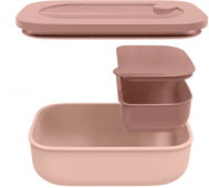 Fratelli Guzzini Cestovní dóza na potraviny 2 v 1 STORE&GO, růžová - Storage Jar