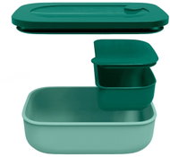 Fratelli Guzzini Cestovní dóza na potraviny 2 v 1 STORE&GO, english green - Storage Jar