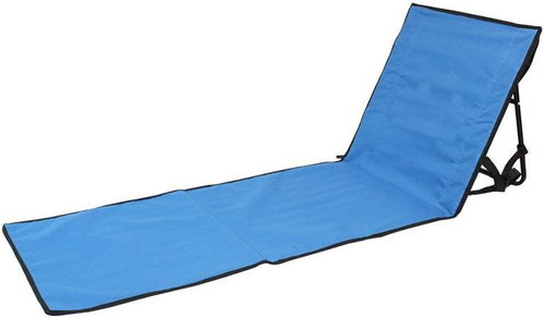 KIK KX5393 Nastavitelná plážová podložka s opěrkou 150 × 50 cm modrá - Plážové lehátko - Main image