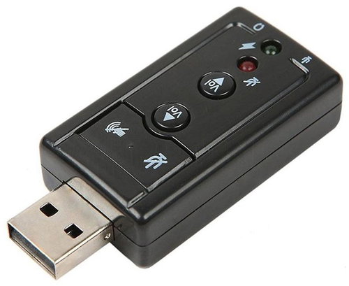 Verk 06283 USB Zvuková karta 7.1 Vitrual - External Sound Card  - Main image
