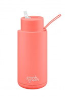 Frank Green Ceramic Living Coral Straw Lid 1000ml - Thermal Mug