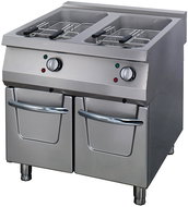 Maxima Premium double gas fryer with spigot 2 × 22 l - Deep Fat Fryer
