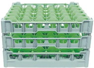 Fries rack system Dishwasher safe glass basket for 36 glasses, 500 × 500 mm - Basket