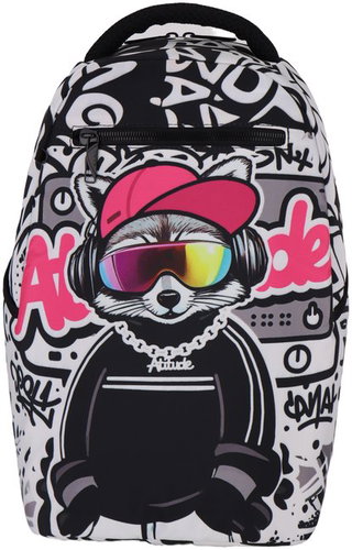 FUTUREDEAL RUKKY ART Racoon, 20 l - Schulrucksack - Hauptbild