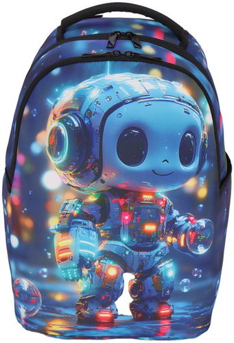 FUTUREDEAL RUKKY ART Roboter, 18 l - Schulrucksack - Hauptbild