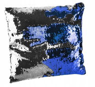 ISO 5441 Flitrový magický polštář 37 x 37 cm modrá/stříbrná - Pillow