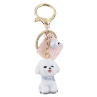 eCa BRL139 Keychain - white dog - Keychain