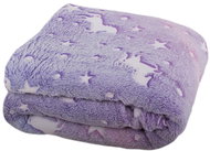Verk Light-up blanket Soft Dreams Stars, 150×200 cm purple - Blanket