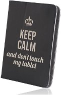 Forever Fashion Keep Calm univerzális 7-8" fekete - Tablet tok