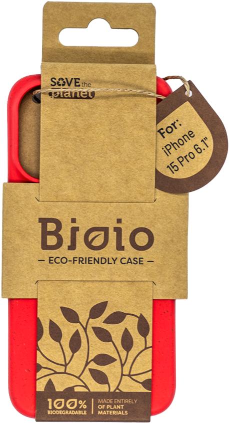 Forever Bioio Apple iPhone 15 Pro piros tok