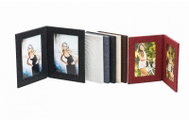 KPH Fotoknížka leporelo na 2 foto 13 × 18 CANVAS vínová - Fotorámeček