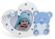 KPH Dětský fotorámeček BABY BEAR´s HEART modrý - Fotorámeček