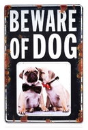 KPH Plechový fotorámeček DOG 10 × 10 černý - Fotorámeček