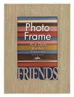INNOVA Dřevěný fotorámeček 10 × 15 s vyřezávaným detailem Friends - Fotorámeček