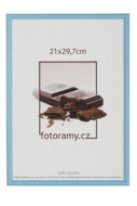 KARPEX Dřevěný fotorámeček DR0C1K 30 × 40 C4 světle modrý - Fotorámeček
