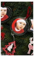 KPH Christmas ornament frame ring with tree 6,3cm - Photo Frame