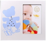 KPH Kovový dětský fotorámeček 10 × 15 BABY TEDDY lll modrý - Fotorámeček