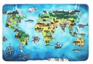 BO-MA Protiskluzový kusový koberec World map 76,5x117 cm - Koberec