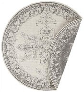 NORTHRUGS Kusový koberec Twin Supreme 104136 Grey/Cream kruh, 200 × 200 cm - Koberec