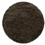 Ayyildiz Kusový koberec Fluffy Shaggy 3500 brown kruh 80 × 80 cm - Koberec