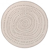 NORTHRUGS Kusový koberec Twin-Wendeteppiche 105414 Linen kruh, 200 × 200 cm - Koberec