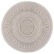 NORTHRUGS Kusový koberec Twin-Wendeteppiche 105475 Linen kruh, 140 × 140 cm - Koberec